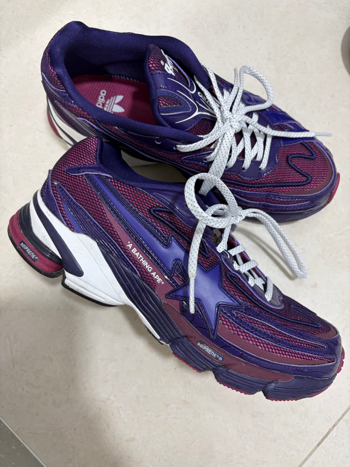 아디다스 x 베이프 오르케트로 다크 퍼플 클라우드 화이트 235 상품이미지1