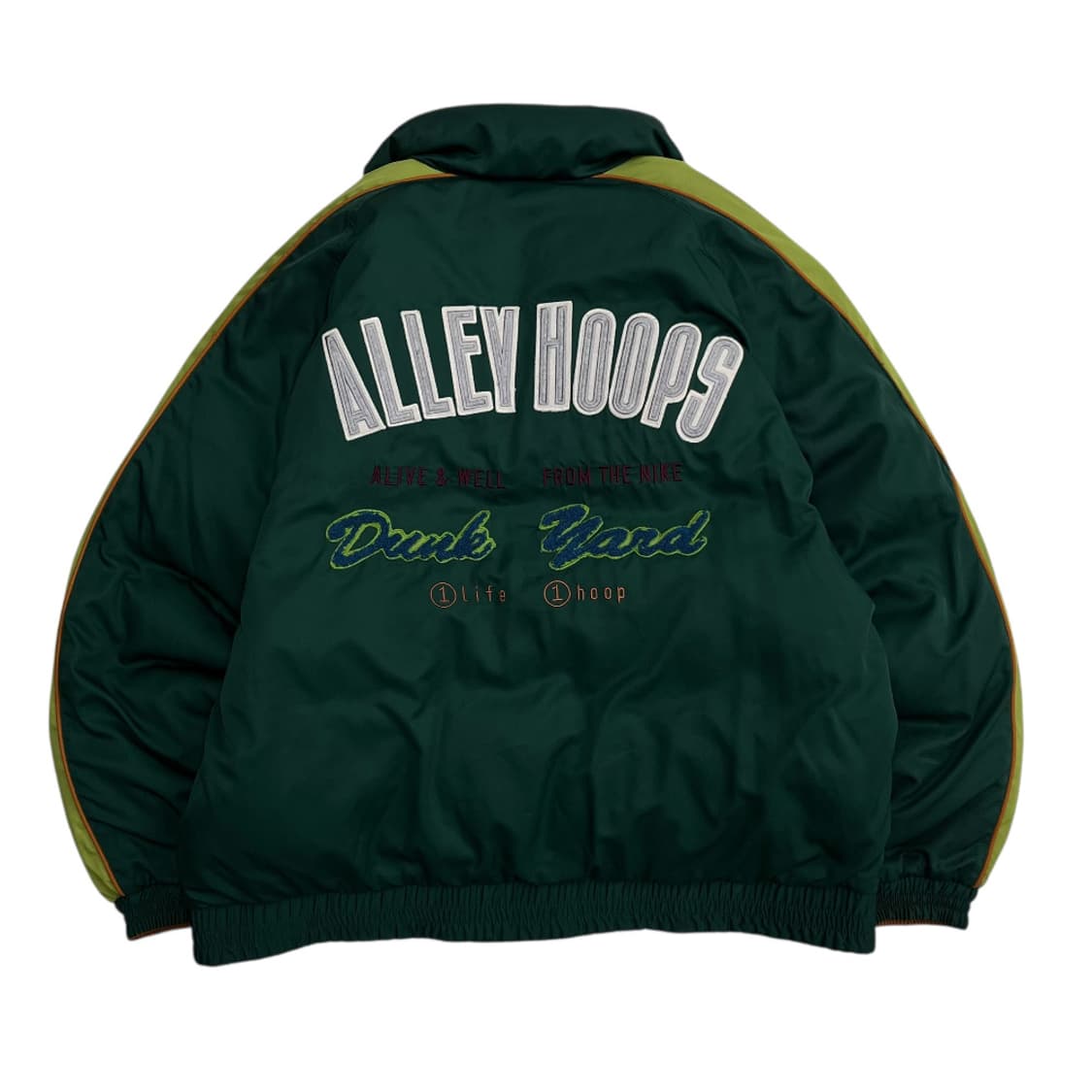 90s 나이키 자수로고 그린 리버시블 패딩 105 상품이미지5