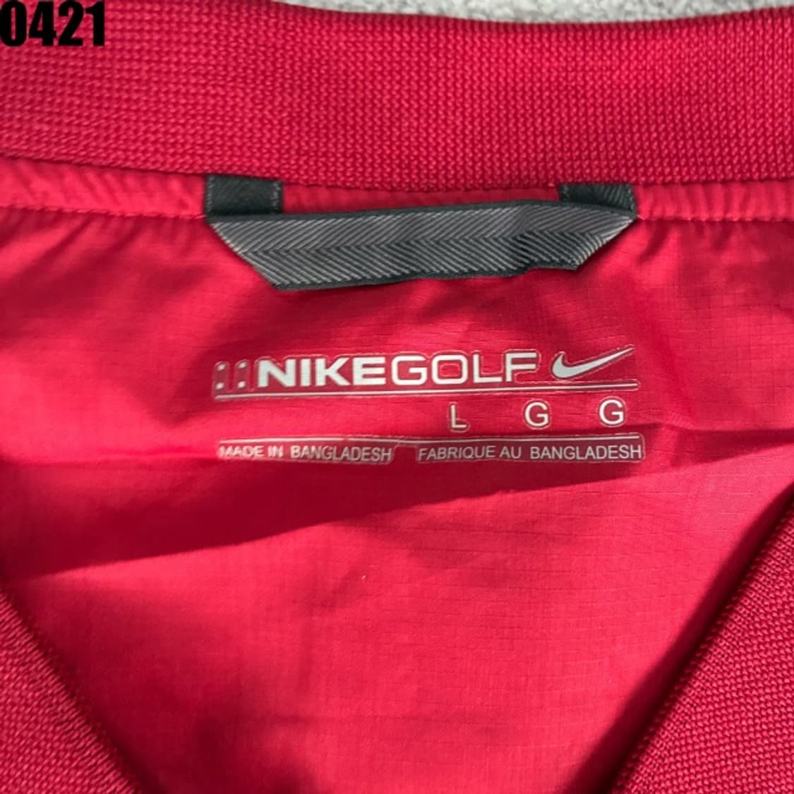 나이키 골프 레드 웜업 바람막이 V넥 100 상품이미지2