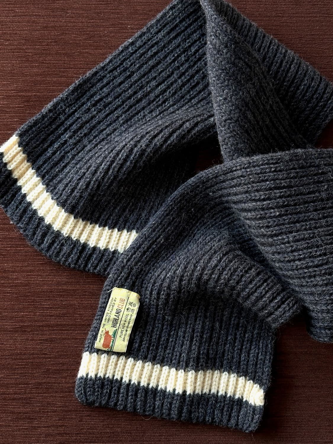 Wide rib wool knit muffler 상품이미지1