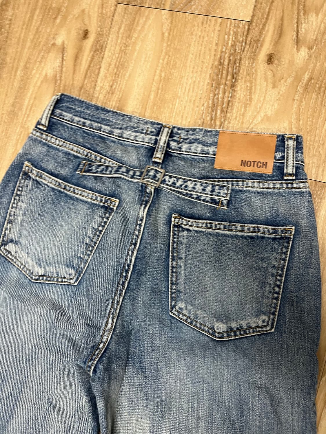 Notch 세미와이드 신치백 청바지 28 상품이미지2