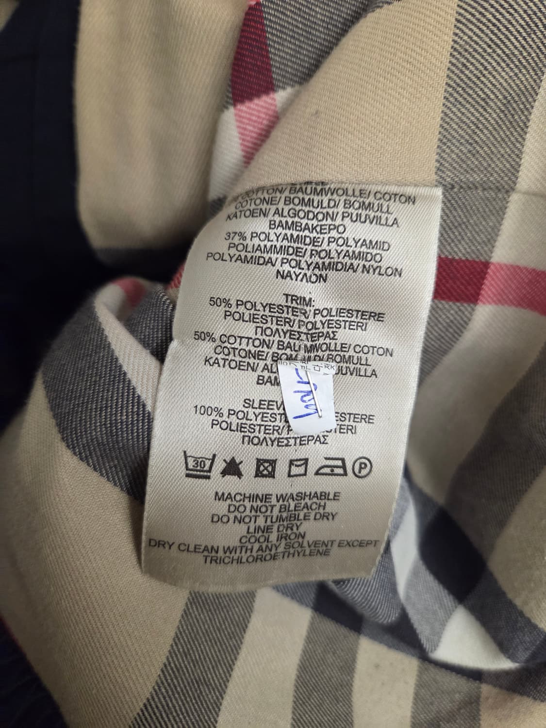 버버리 네이비 블루종 자켓 L사이즈 상품이미지6