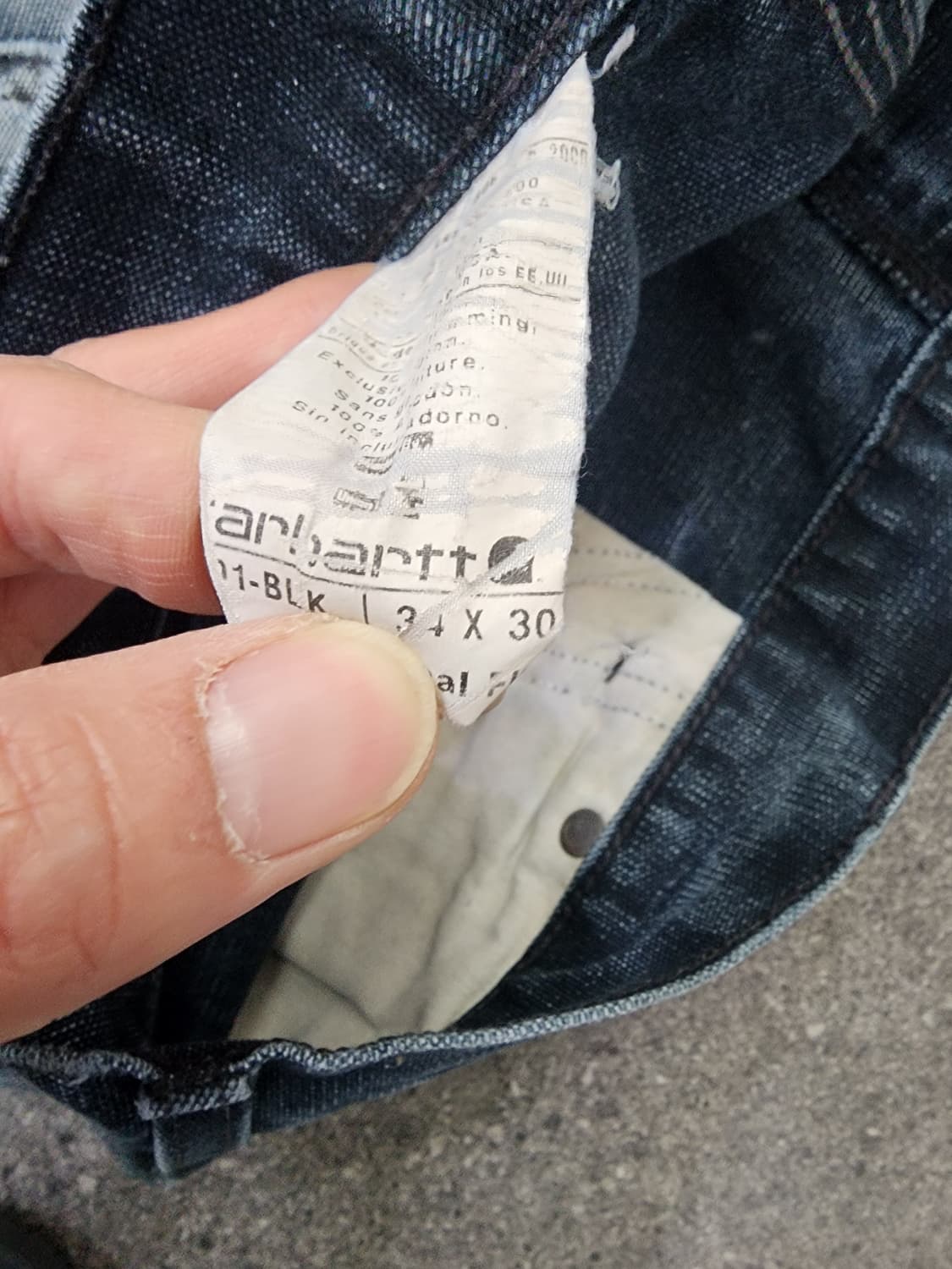 USA MADE 칼하트 더블니 34 X 30 상품이미지7