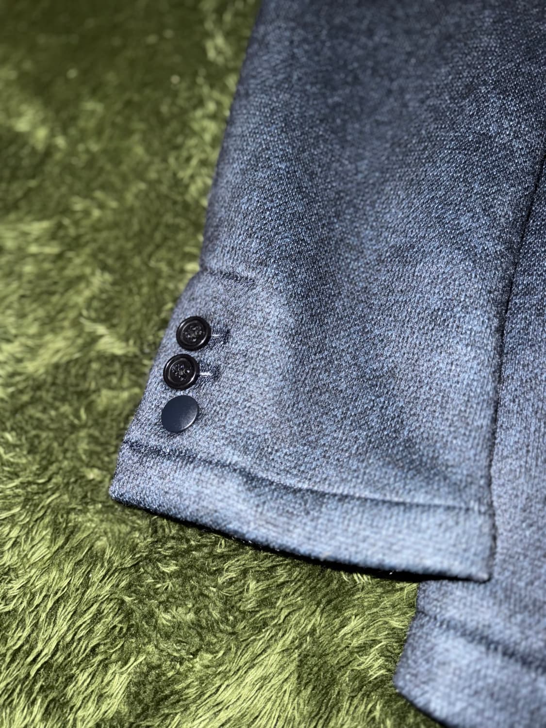 [S] BEAMS 빔즈 폴리 텍스쳐드 블레이저 자켓 네이비 상품이미지6