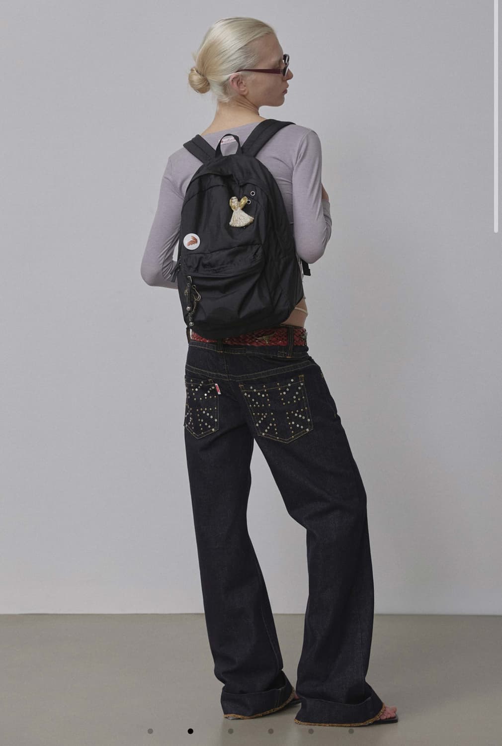 스컬프터 유니온잭 데님 팬츠 상품이미지2