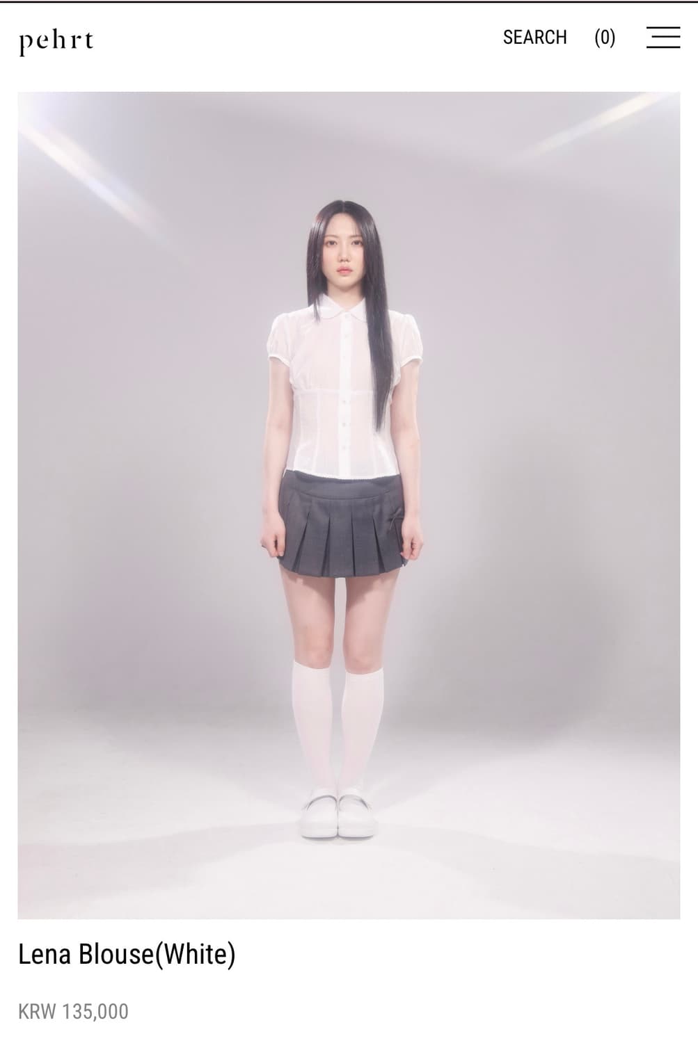 페르트 레나 블라우스 화이트 M 상품이미지2