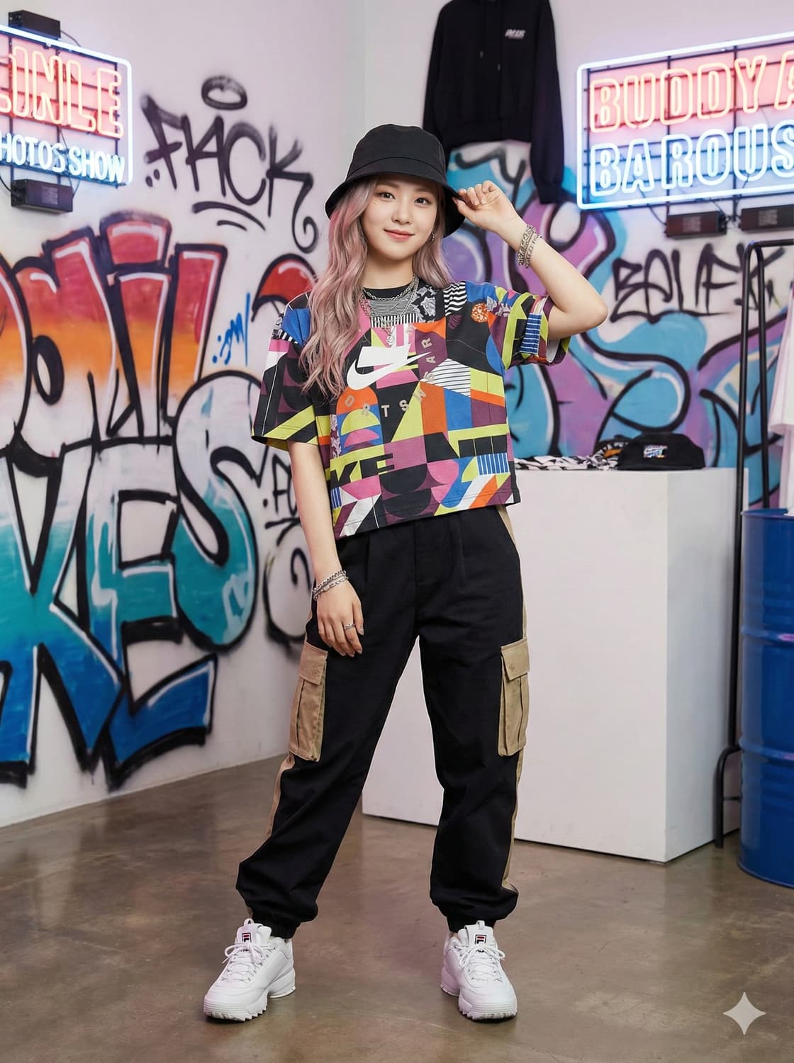 NIKE 나이키 NSW 패치워크 모자이크 반팔 티셔츠 상품이미지1