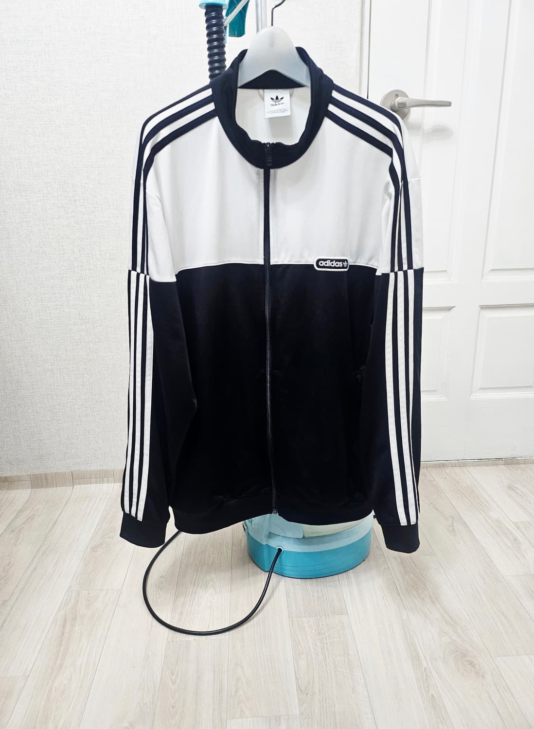 (110)2XL ☆초희귀☆ 아디다스 스플릿 파이어버드 [흰검] 트랙탑져지 상품이미지1