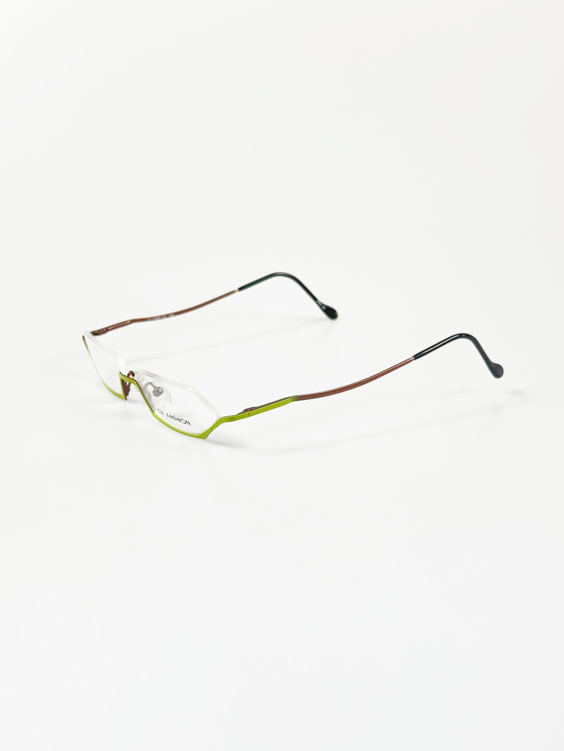 OL FASHION 티타늄 언더림 스퀘어 프레임 빈티지 안경 상품이미지3