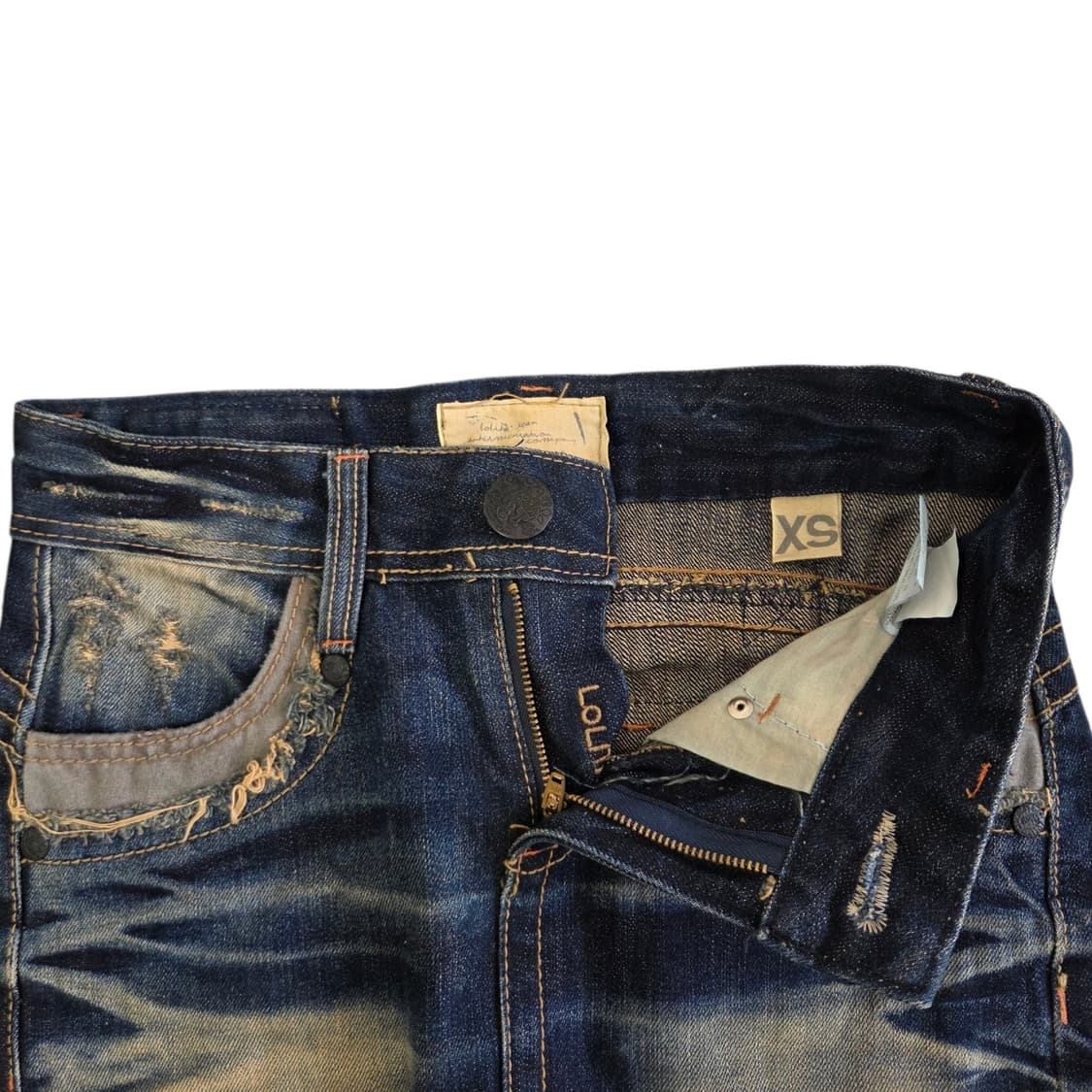 Lolita Jeans 로리타 y2k 빈티지 숏 데님 팬츠  상품이미지2
