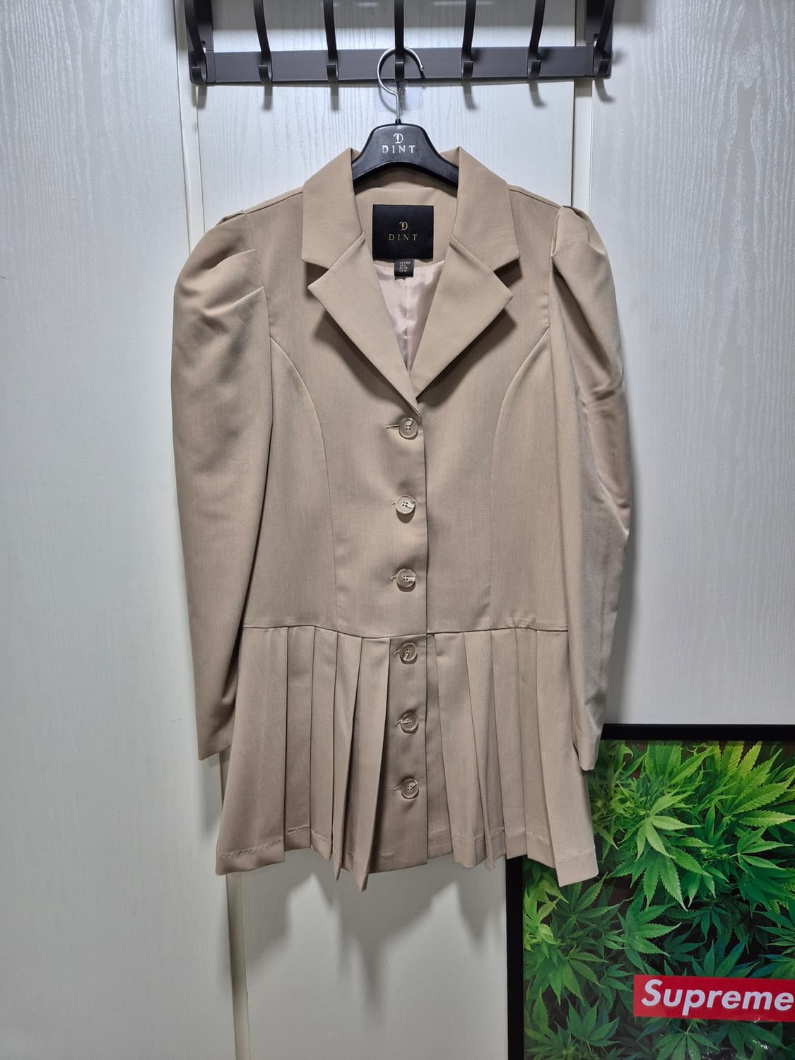 (타임세일)(새상품)DINT 딘트 플리츠 미디 원피스 자켓 상품이미지2