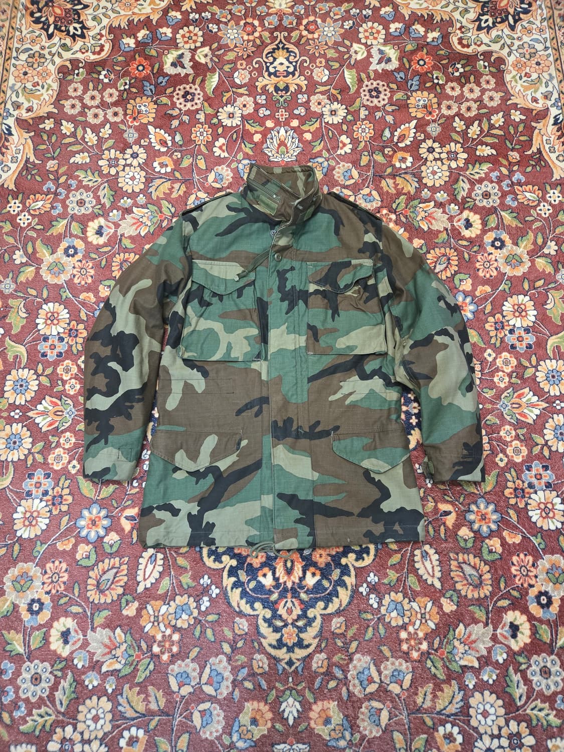 오리지널 US ARMY M65 필드 자켓 우드랜드 (스몰,래귤러) 상품이미지9