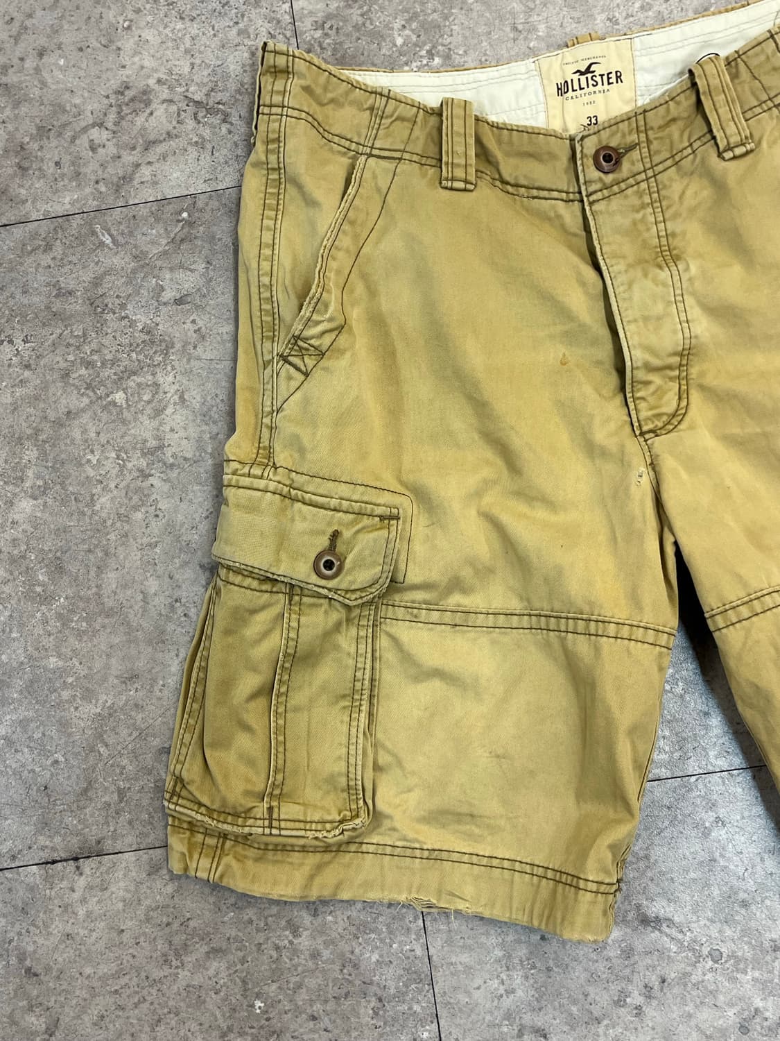 홀리스터 카고 하프 팬츠 카멜 33 #csz3512 상품이미지4