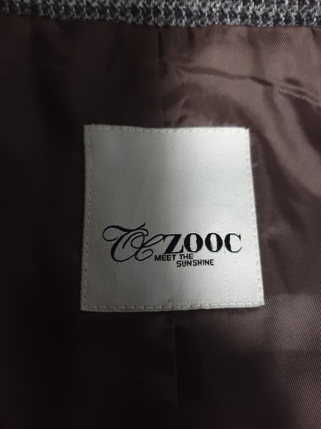 ZOOK 주크 울혼방 트위드 미디코트 그레이 (55) 상품이미지3