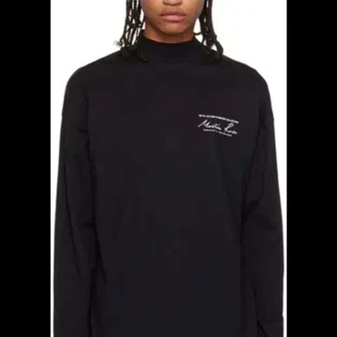 마틴로즈 모크넥 롱슬리브 블랙 상품이미지4