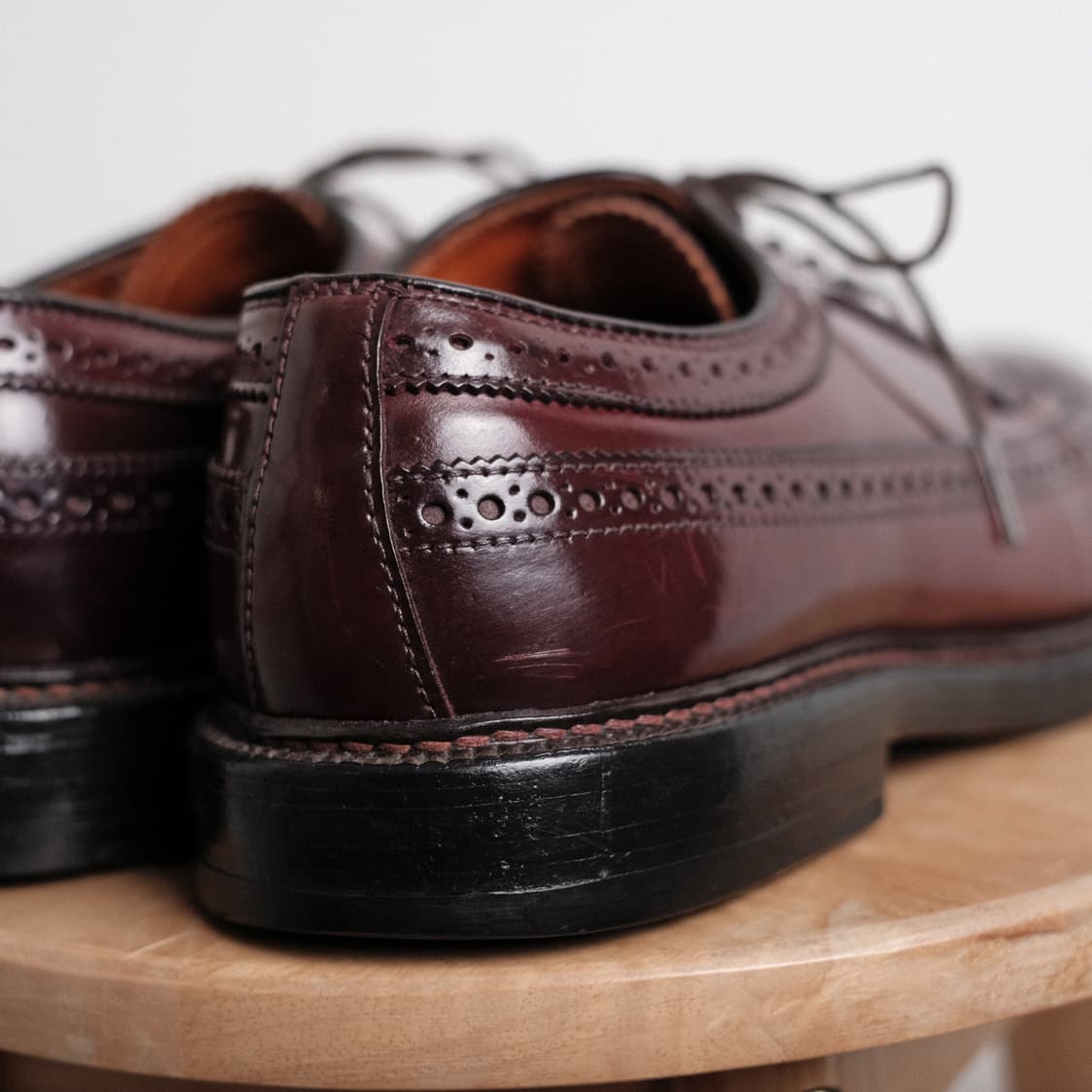 알든 975 9D(270-275)사이즈 버건디 코도반 윙팁 더비 상품이미지5