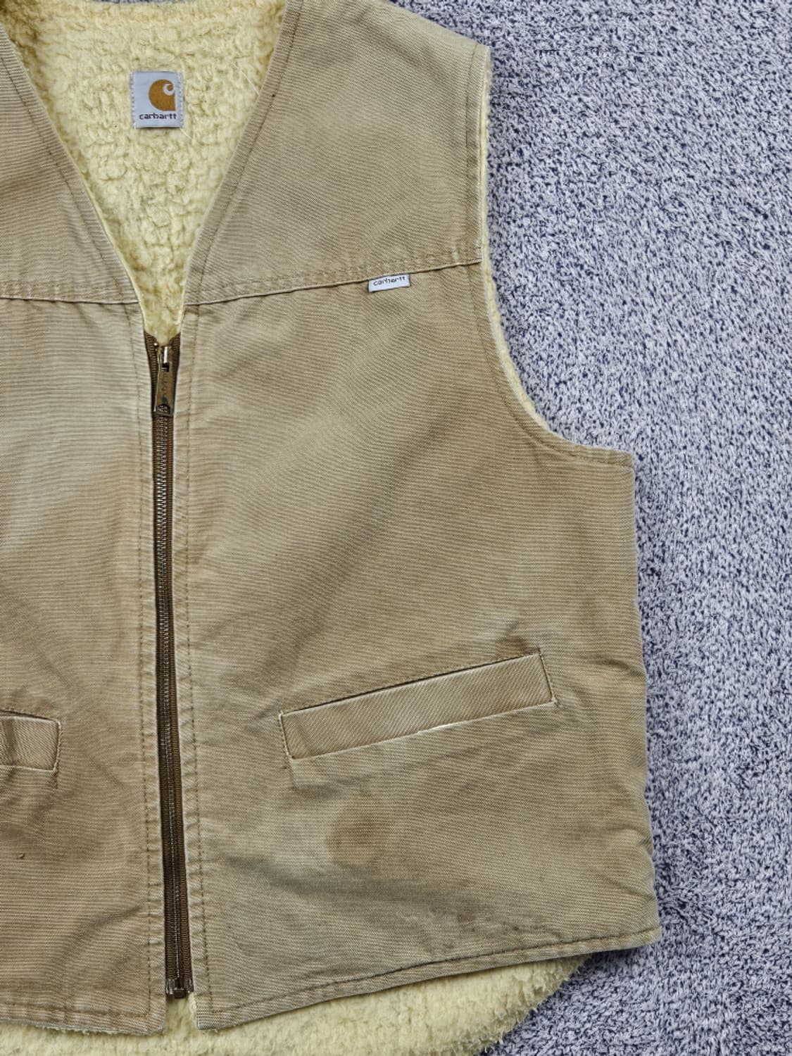 USA 칼하트 덕 캔버스 쉐르파 워크 베스트 (상세설명참조)/ 10356 상품이미지6