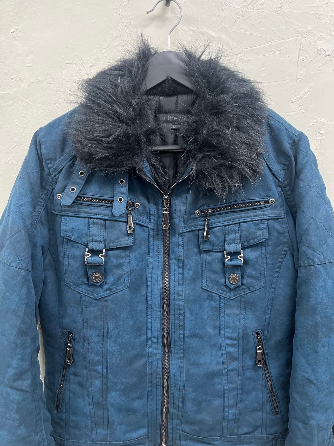 In the attic 00s dark blue trimming fur  상품이미지3