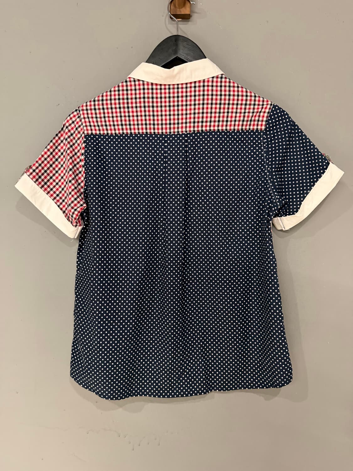 kawaii button pattern mix shirt 상품이미지9