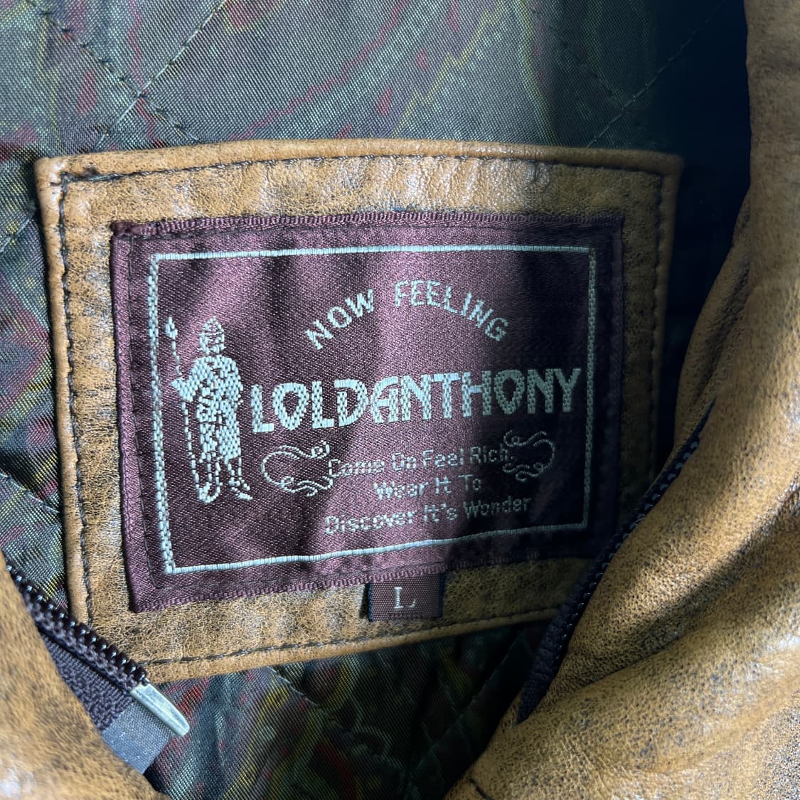 VTG 빈티지 양가죽 A-2 플라이트 자켓 L 상품이미지3