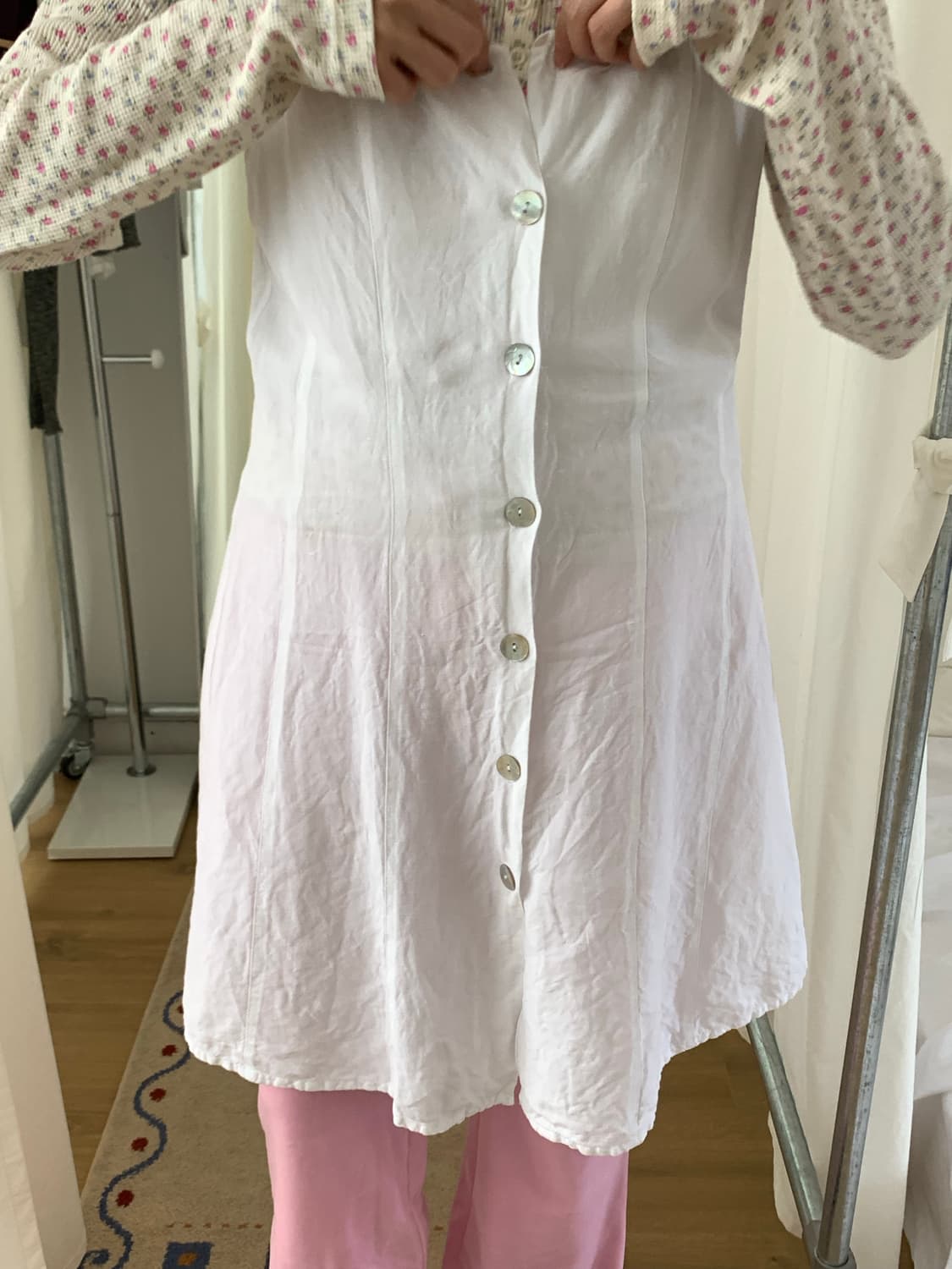 White button dress (Europe) 상품이미지2
