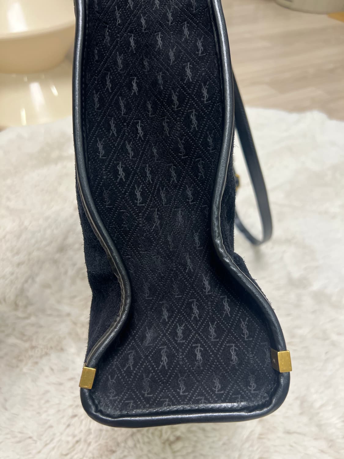 생로랑 / 스웨이드 엠보 콤비 토트백 상품이미지6