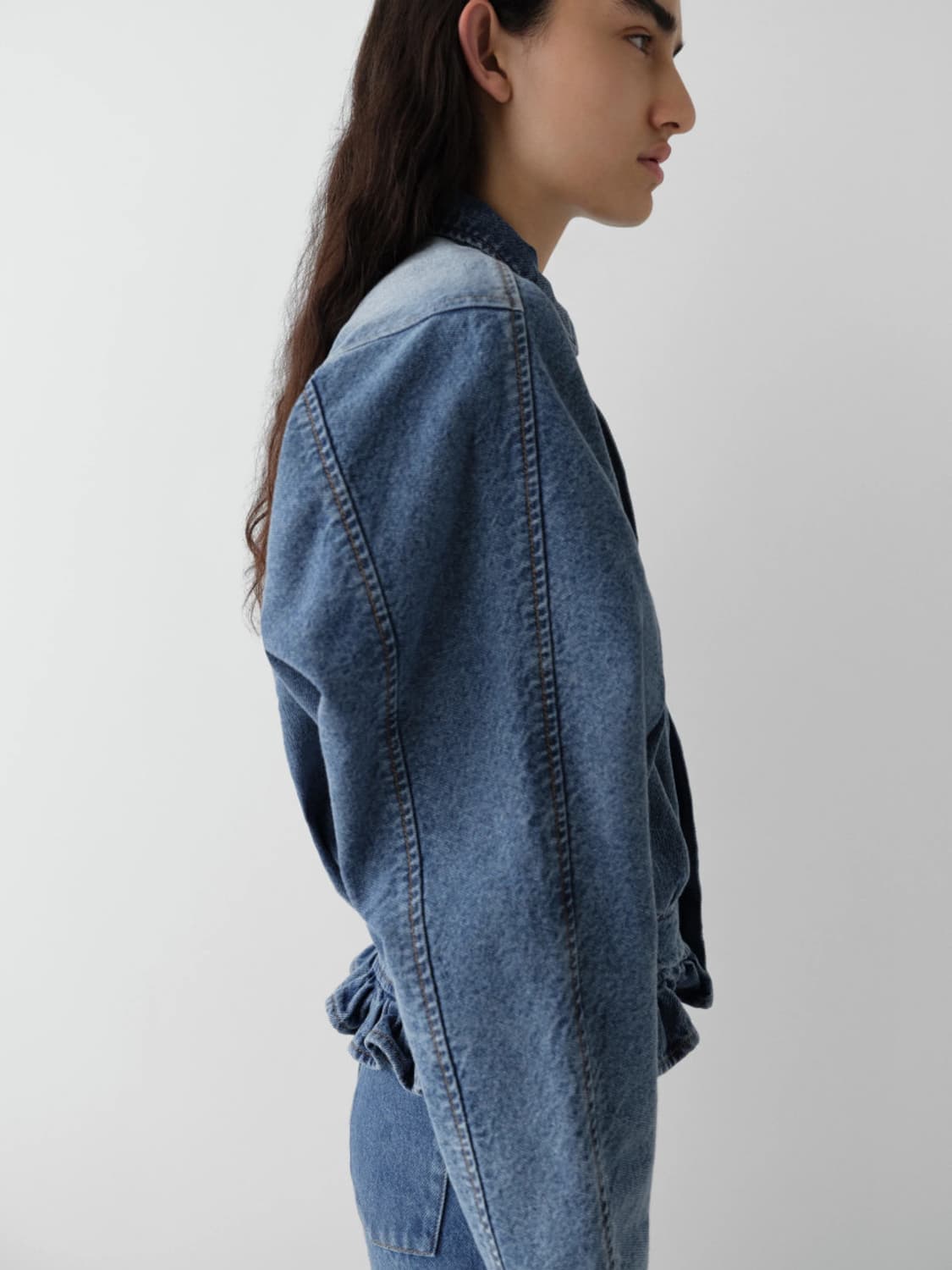 [S]기마구아스 Mila 프릴 데님 자켓 상품이미지2