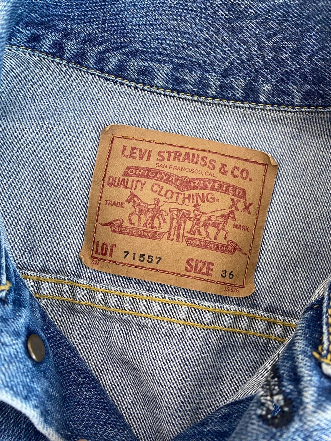 90‘s 리바이스 71557 Big E 데님 자켓 상품이미지7