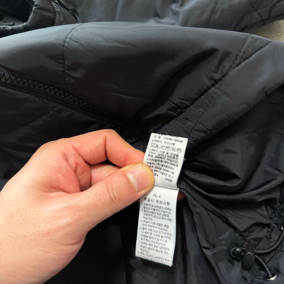 노스페이스 다이아몬드 퀄팅 경량패딩 상품이미지4