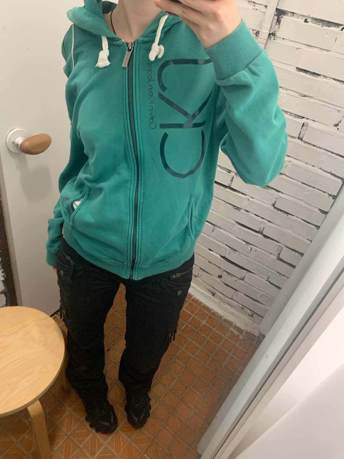 Ck jeans mint hood zip-up 상품이미지8