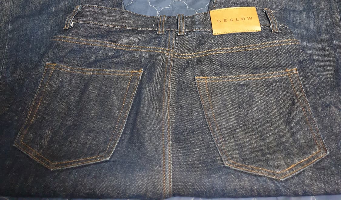 비슬로우 셀비지 생지 인디고 데님진 (30) 상품이미지3