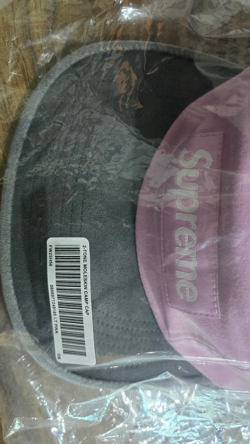 슈프림 투톤 몰스킨 캠프캡 라이트 핑크 - 25FW 상품이미지2