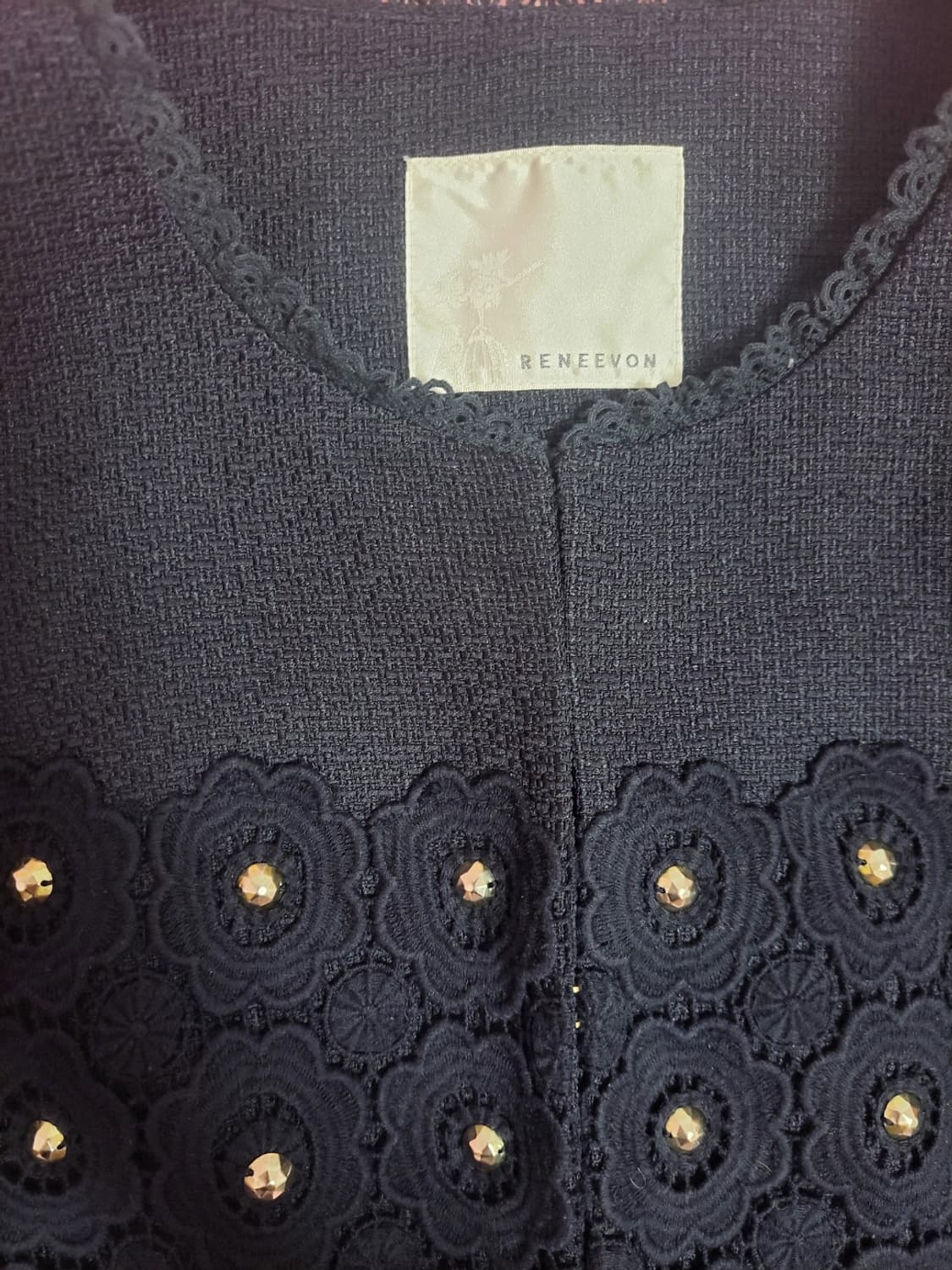 급처상태좋음!레니본 레이스플라워장식 밑단프릴 공주 자켓 코트 리즈리사st 상품이미지3