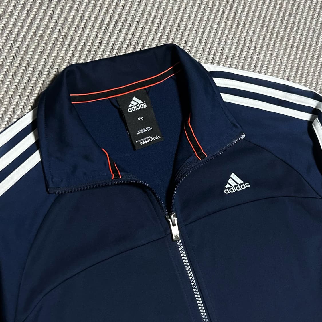 [L] adidas 아디다스 네이비 에센셜 트랙 져지 상품이미지4