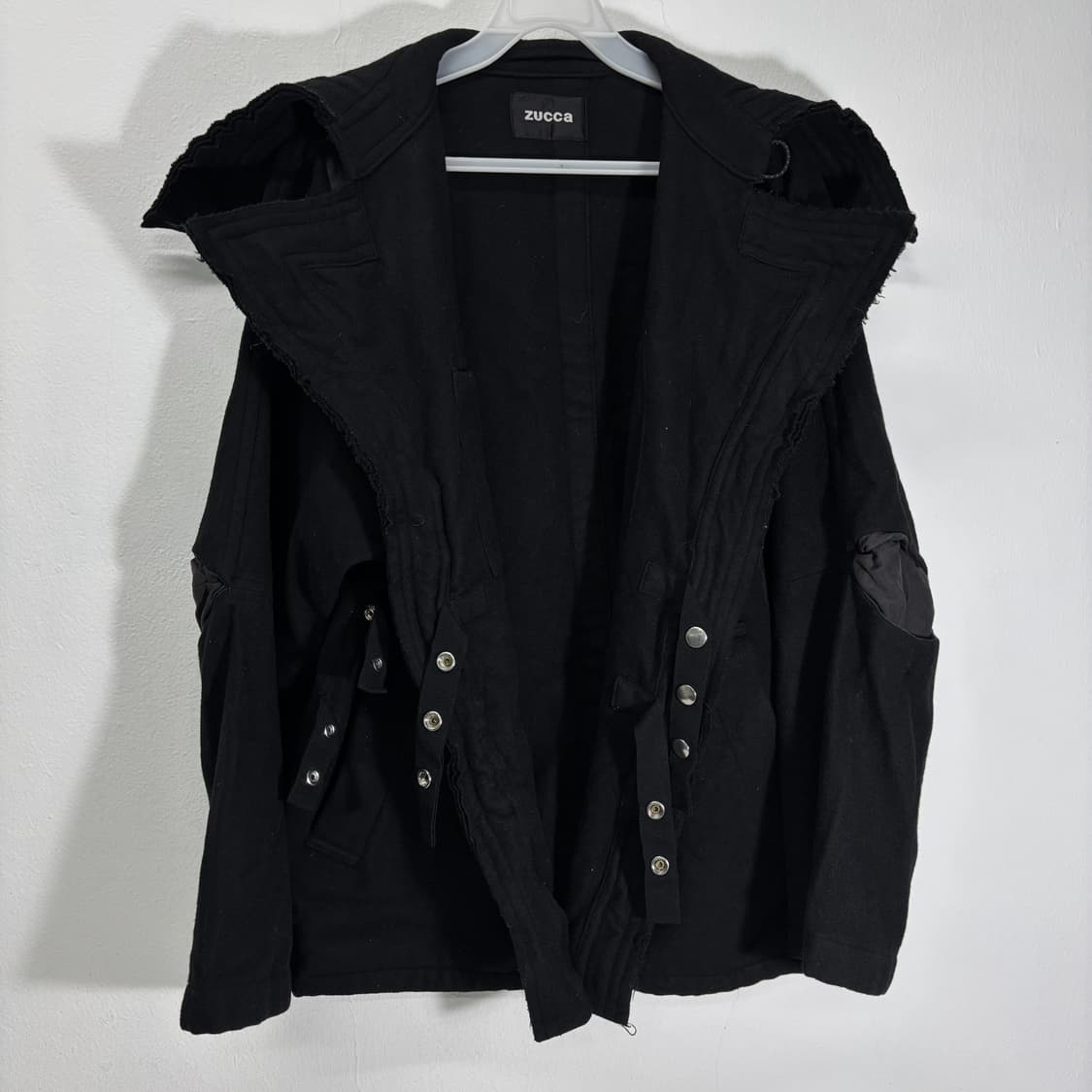 95-100 ZUCCA 주카 블랙 울자켓 상품이미지3