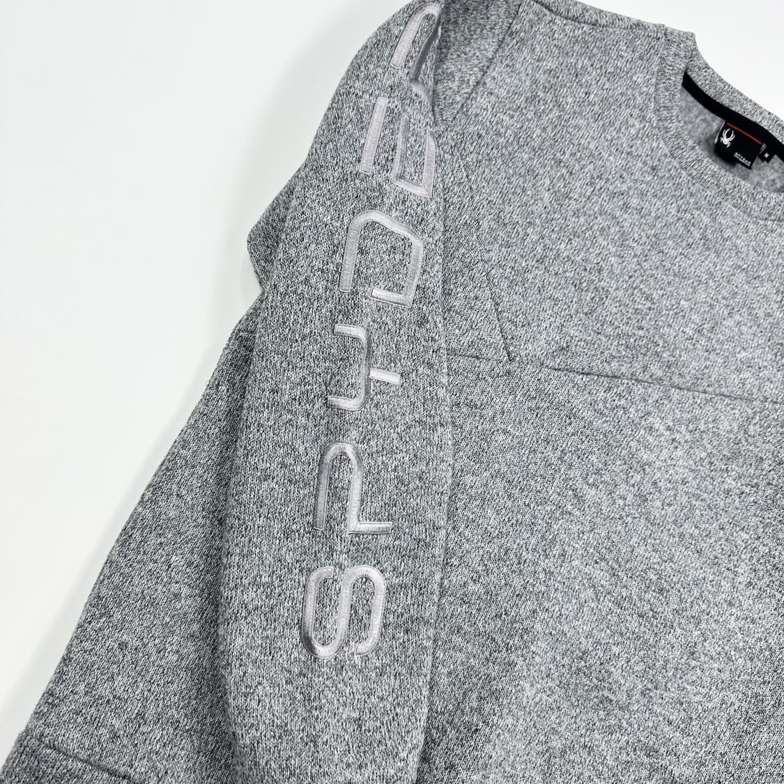 스파이더 트레이닝 그레이 후리스 맨투맨 (M) 상품이미지5