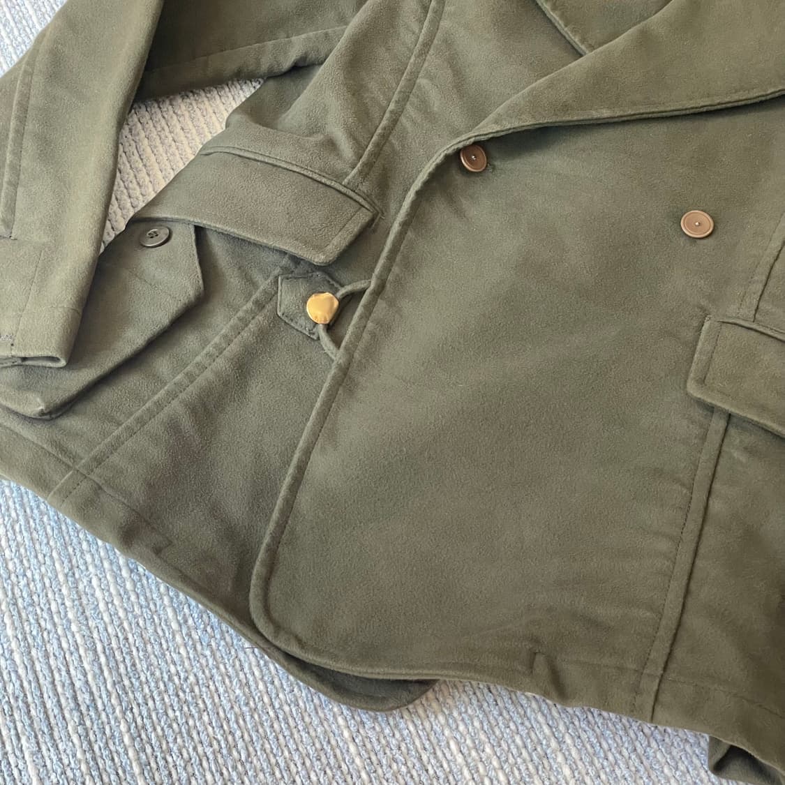 Kempel 켐펠 몰스킨 더블브레스티드 하프코트 상품이미지4