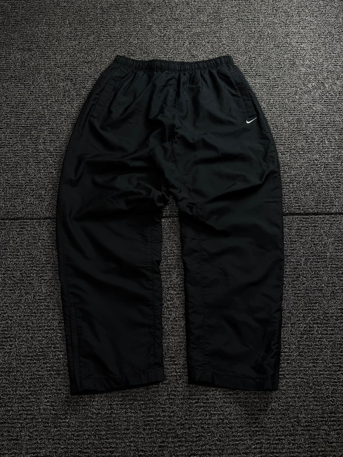 00s 나이키 스우시로고 블랙 와이드 우븐 트랙팬츠 1608 상품이미지2