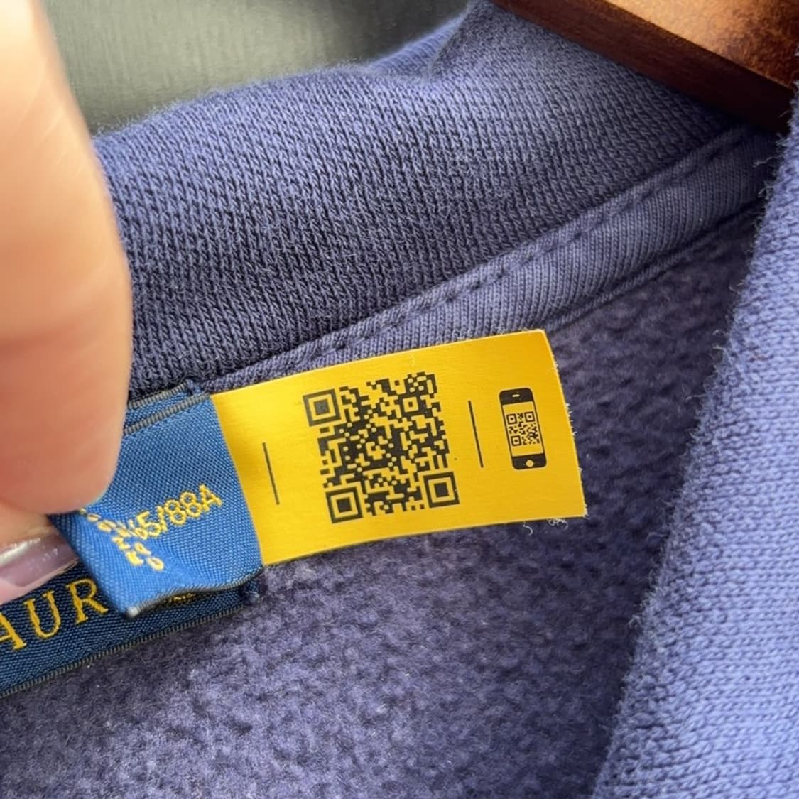 폴로 랄프로렌 신형 QR 약기모 후드티 XS P00156 상품이미지3