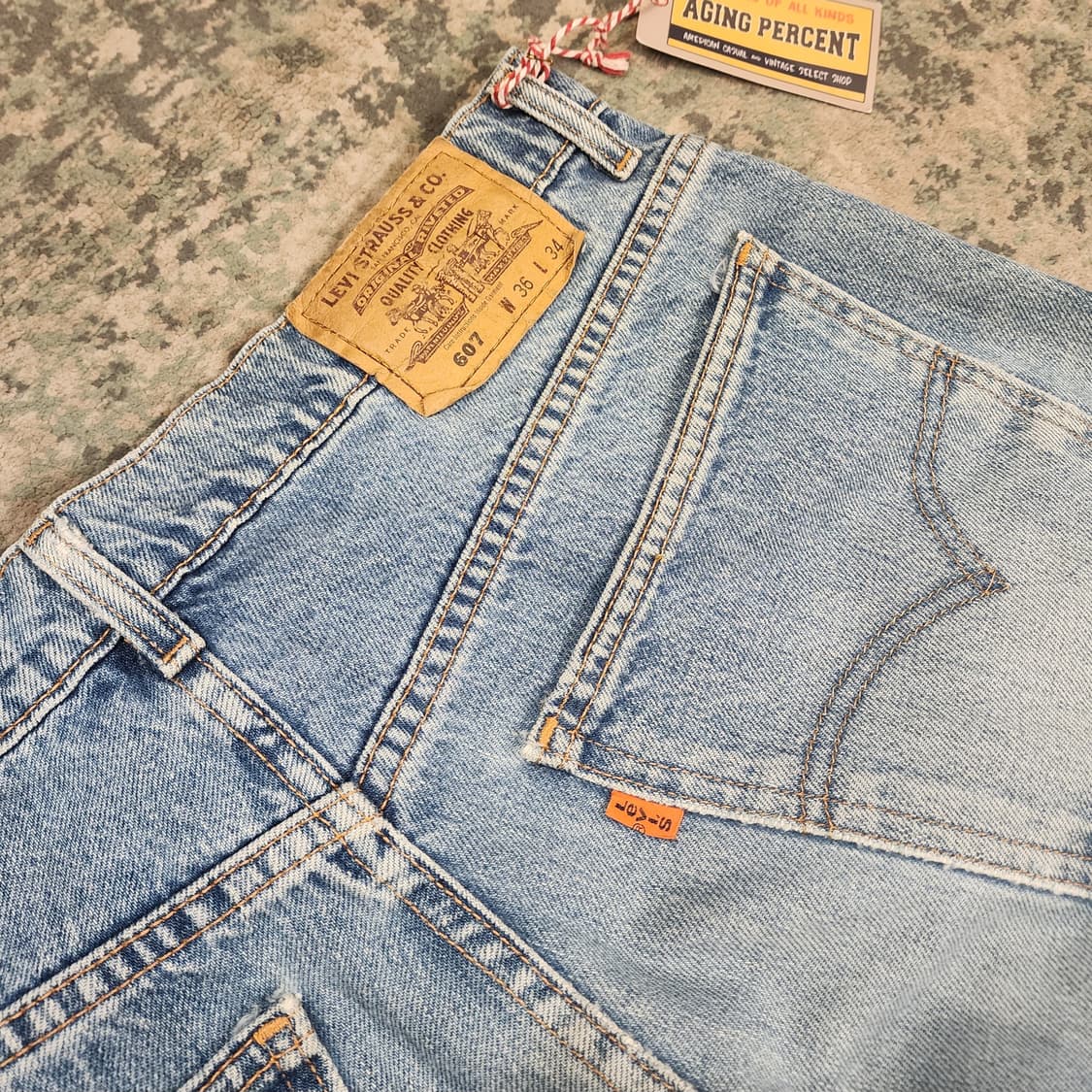 90s 제작 리바이스 오렌지탭 607, 데님팬츠 상품이미지6