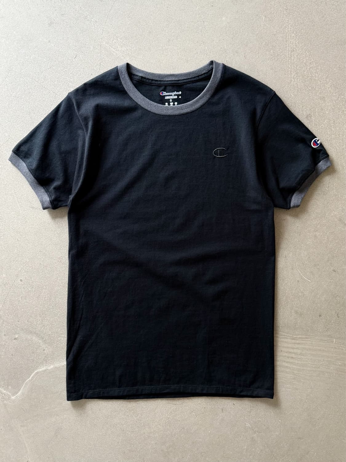 Champion Black Ringer T-Shirt 상품이미지1