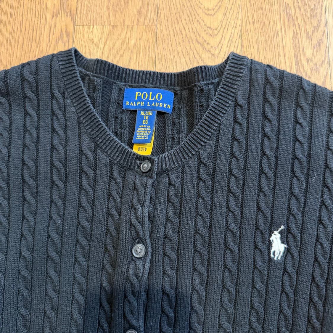 폴로 랄프로렌 케이블 니트 라운드 가디건 상품이미지2
