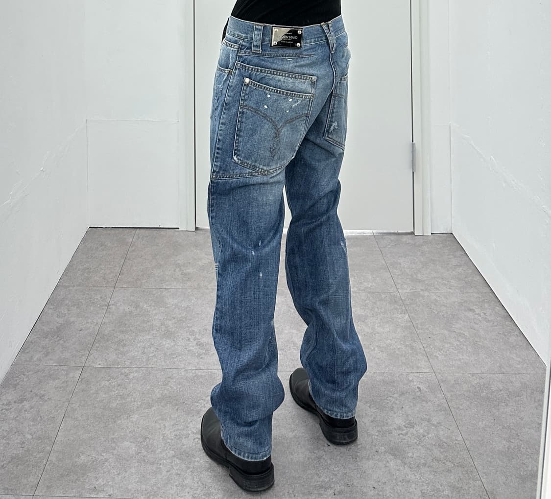 Versace Metal Plate Detail Denim Pants 상품이미지4