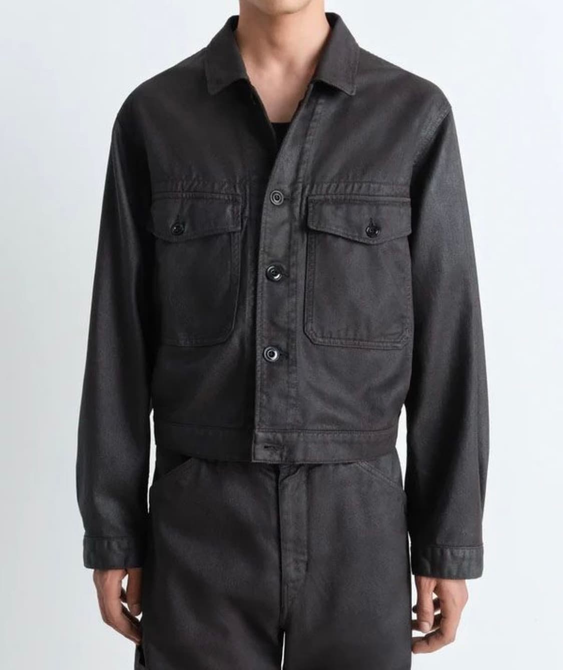 [50]르메르 샤이닝 코팅 트러커 데님 자켓 상품이미지1