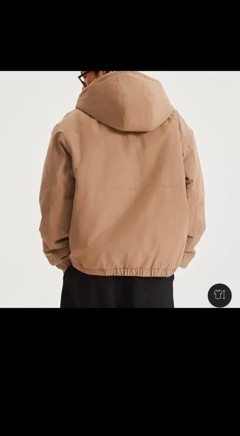 뉴발란스 후드 패딩자켓 브라운 L 100 상품이미지2