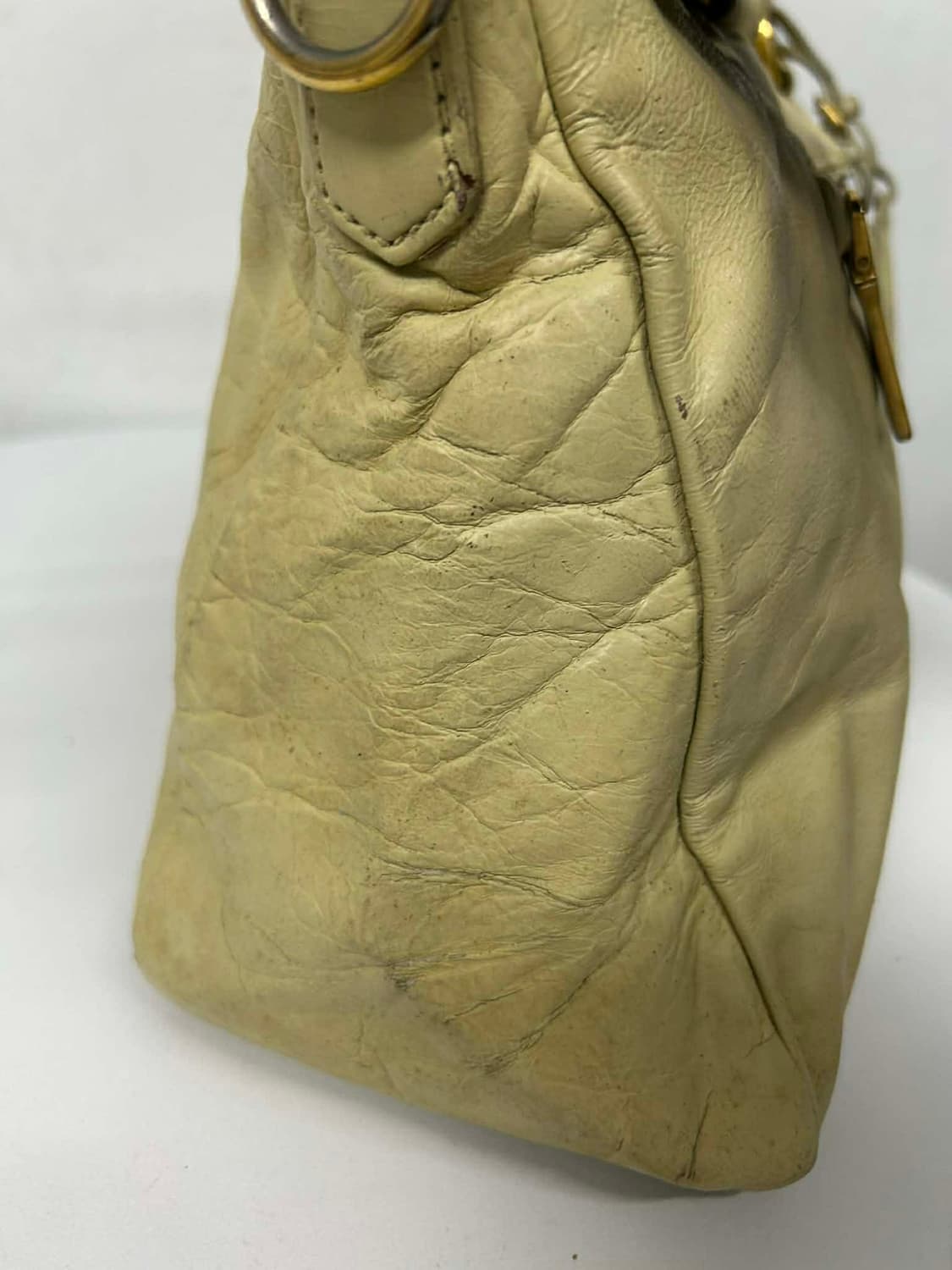 프라다 빈티지 레더 숄더백 토트백 상품이미지3