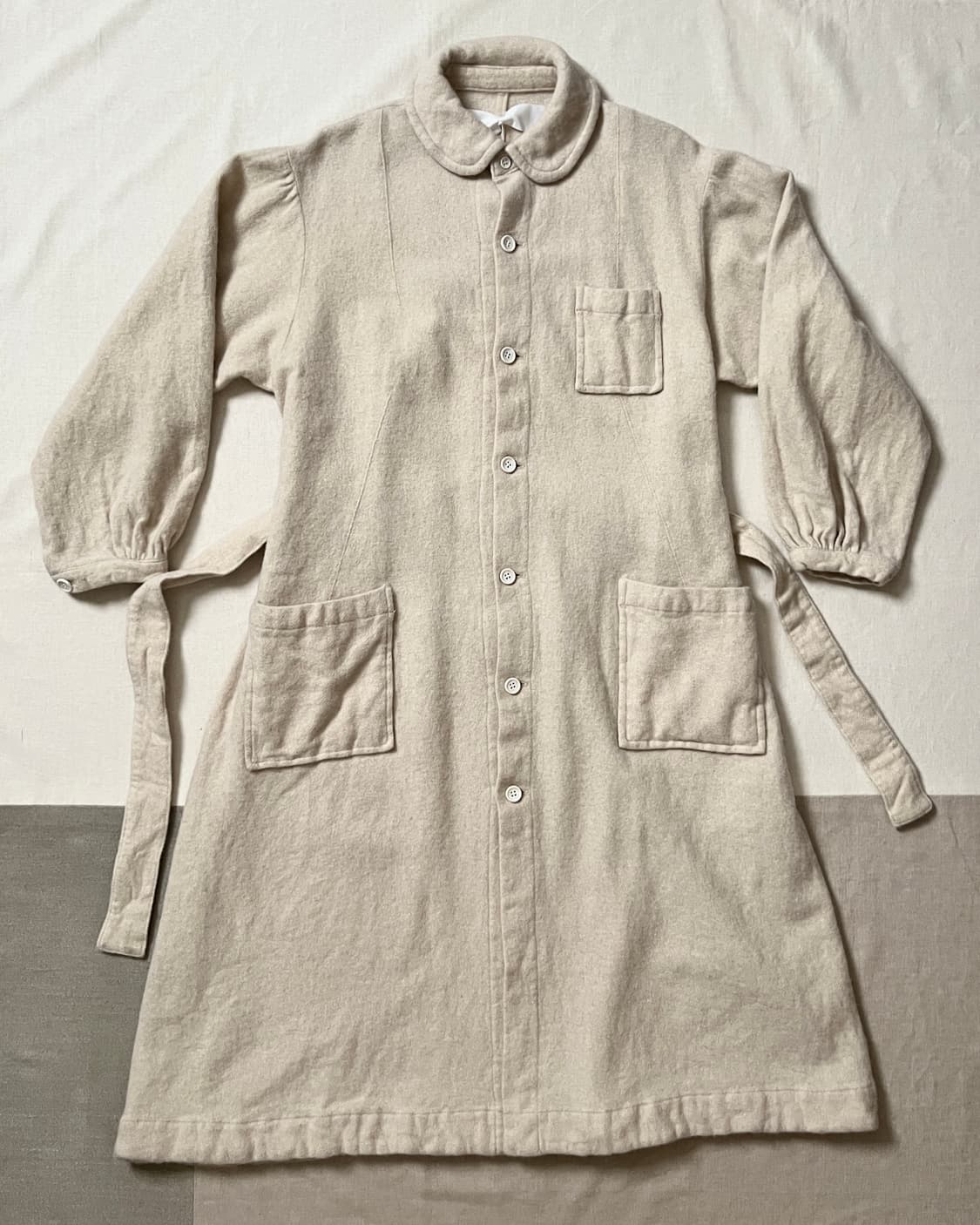 Tao comme des garcons 축융 울 셔링 롱코트 꼼데가르송 상품이미지1