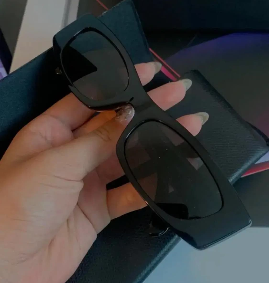 셀린느 그래픽 S258 선글라스 블랙 상품이미지3