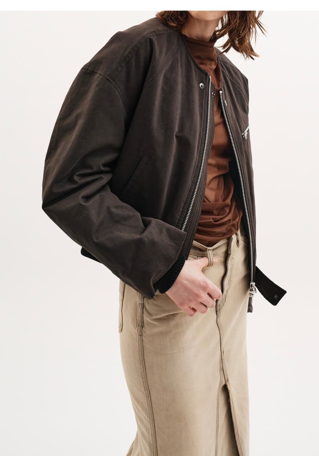 세터 여성 패디드 봄버자켓_S 상품이미지2