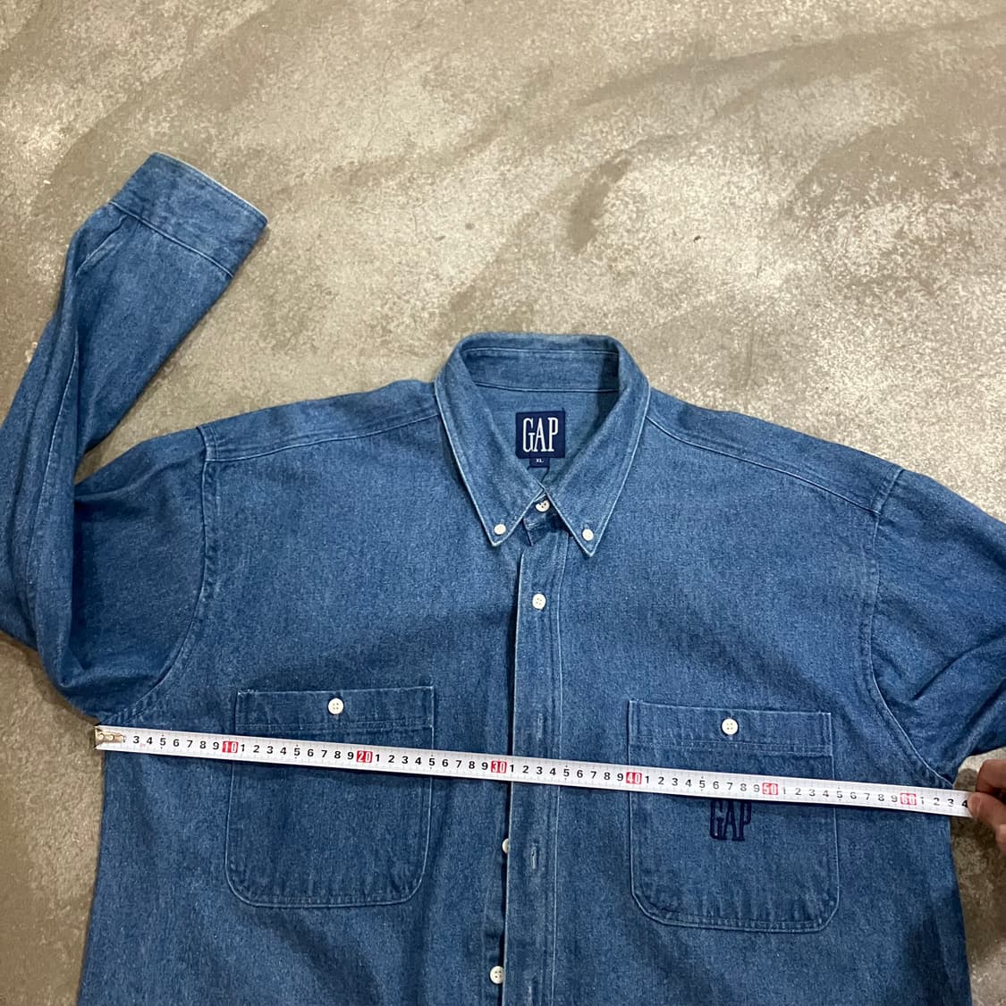 N145 BigSize 90s 올드갭 데님 청셔츠 상품이미지5